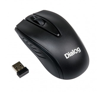 Мышь беспроводная Dialog MROC-17U оптическая, 3 кнопки, 1200dpi, Black, шт#2125597