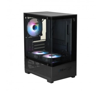 Корпус Invader Q4M + закаленное стекло, Micro-ATX, Mini-ITX, шт#2158915