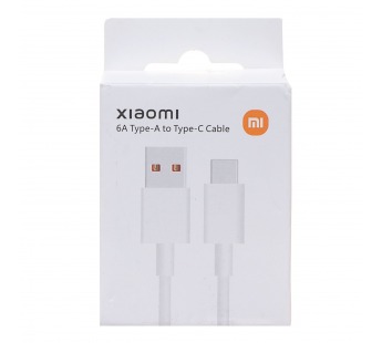 Кабель USB - Type-C - TurboCharge для Xiaomi/Redmi/Poco 100W 100см 6A  (white) (242047)#2130499