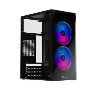 Корпус Warrior Z3 + 2 FRGB вентилятора + закаленное стекло Micro-ATX, Mini-ITX, шт#2158901