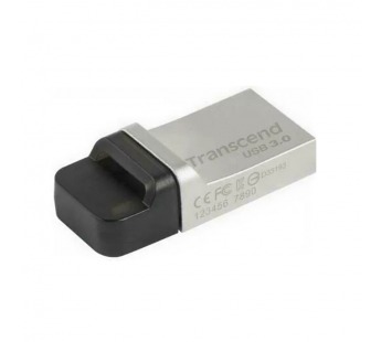 USB 3.0  32GB  Transcend  JetFlash 880  серебро металл#2126582