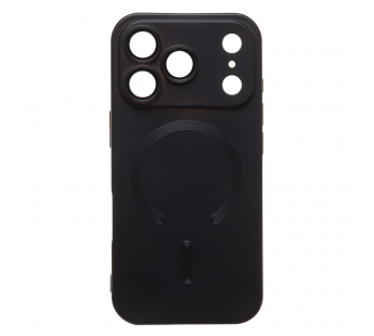 Чехол силиконовый iPhone 17 Pro матовый с MagSafe черный#2126567