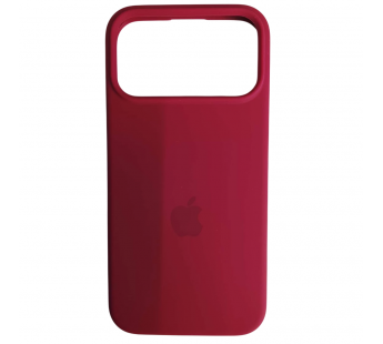 Чехол силиконовый Silicone Case ORG iPhone 17 Pro Max темно розовый (44)#2128798