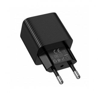 Сетевое зарядное устройство Type-C Hoco CS82A (20W, PD, с дисплеем) Черный#2128533