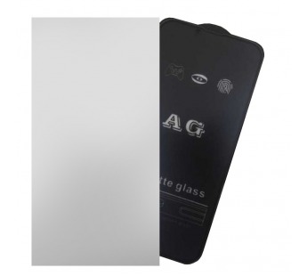 Защитное стекло iPhone 17 Pro (Матовое 9D AG) тех упаковка Черное#2127372