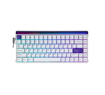 Механическая клавиатура Aula Hero 84HE magnetic Switch White+Purple проводная, шт#2138203