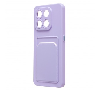 Чехол-накладка - SC337 с картхолдером для "Honor X7d 5G" (light violet) (241711)#2127863