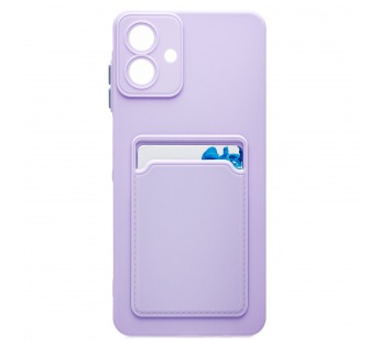 Чехол-накладка - SC337 с картхолдером для "Samsung Galaxy A07 4G" (light violet) (241635)#2127887