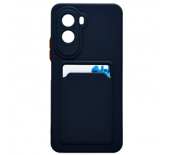 Чехол-накладка - SC337 с картхолдером для "Xiaomi Poco M7 4G" (dark blue) (241691)#2127912