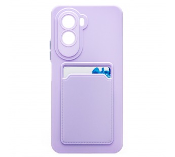 Чехол-накладка - SC337 с картхолдером для "Xiaomi Poco M7 4G" (light violet) (241692)#2127911