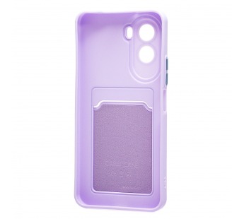 Чехол-накладка - SC337 с картхолдером для "Xiaomi Poco M7 4G" (light violet) (241692)#2128112