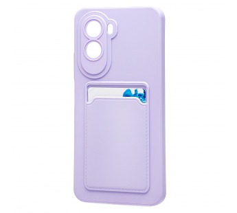 Чехол-накладка - SC337 с картхолдером для "Xiaomi Poco M7 Plus" (light violet) (241673)#2128111