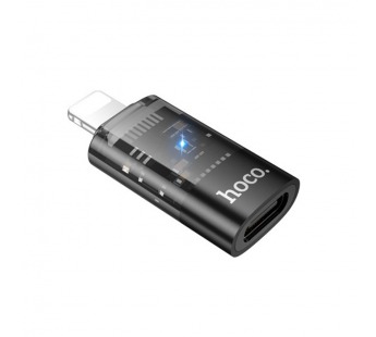 Переходник Lightning - Type-C вход HOCO UA36A черный#2127935