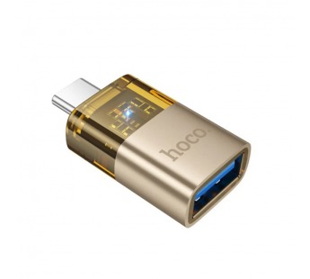 Переходник OTG - Type-C HOCO UA36B золотой#2127934