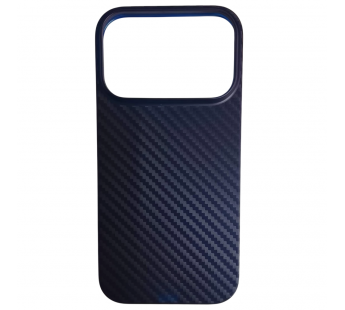 Чехол пластиковый iPhone 17 Pro карбон синий#2128923