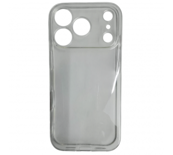 Чехол силиконовый iPhone 17 Pro прозрачный с защитой камеры#2128919