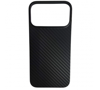 Чехол пластиковый iPhone 17 Pro Max карбон черный#2128901