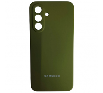 Чехол силиконовый Samsung A36/A56 Silicone Cover с лого хаки#2128928
