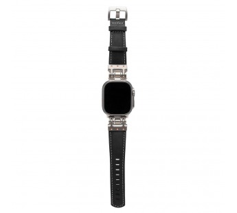 Ремешок - ApW40 экокожа Apple Watch 38/40/41 mm (black) (242420)#2127804