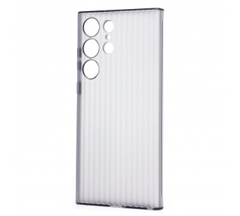 Чехол-накладка - PC089 для "Samsung Galaxy S25 Ultra" (matte transparent/black) (243219)#2127801