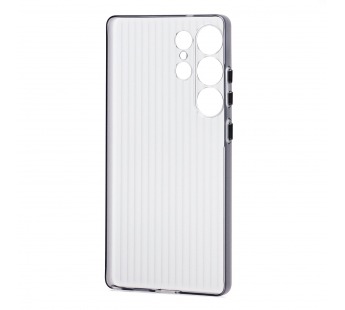 Чехол-накладка - PC089 для "Samsung Galaxy S25 Ultra" (matte transparent/black) (243219)#2129780