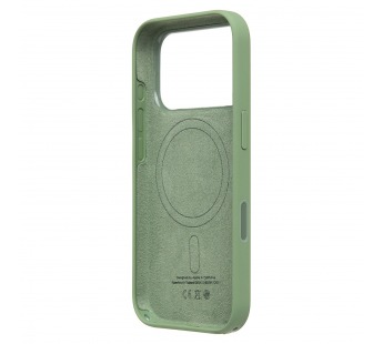 Чехол-накладка ORG Silicone Case с анимацией для "Apple iPhone 17 Pro" (light moss) (241535)#2129261