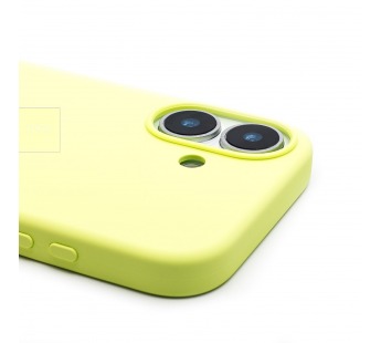 Чехол-накладка ORG Silicone Case с анимацией для "Apple iPhone 17" (neon yellow) (241843)#2129302