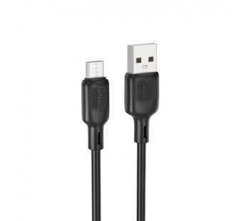 Кабель USB - Micro BOROFONE BX113 Silicone (черный) 3м, мятая упаковка#2128684