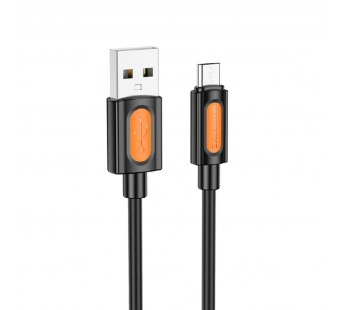Кабель USB - Micro BOROFONE BX114 Silicone (черный) 1м, мятая упаковка#2128683