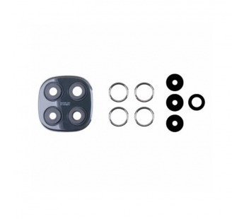 Стекло камеры для Xiaomi Poco X7 (24095PCADG) в сборе с рамкой Черный#2138225