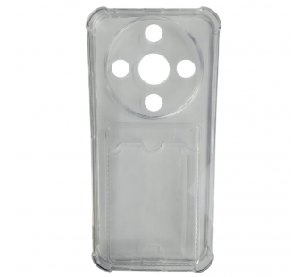 Чехол силиконовый Honor X9D прозрачный с визитницей#2140146