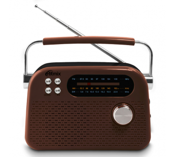Радиоприёмник RITMIX RPR-045 CHOCOLATE, Bluetooth v.5.3, FM/AM/SW, USB, micro SD, кабель Type-C - USB (1/16)#2129420
