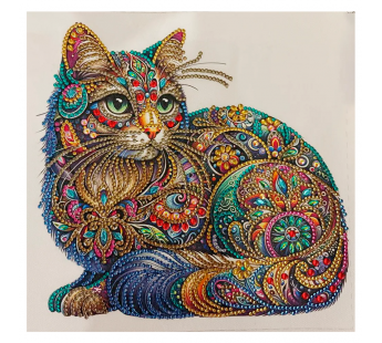 30х30 Алмазная мозайка "Кошка" PSD002 (без подрамника)#2128787