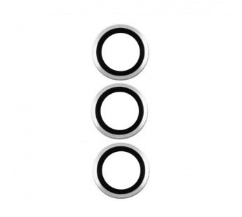 Защитное стекло линзы камеры для iPhone 17 Pro/17 Pro Max (комплект 3 шт.) Серебро#2129210