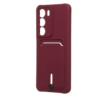 Чехол-накладка - SC304 с картхолдером для "Realme C71" (bordo) (241113)#2129798