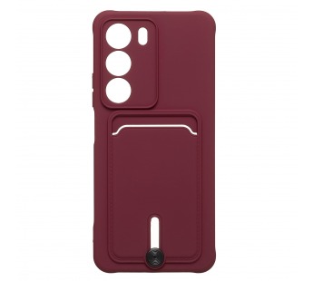 Чехол-накладка - SC304 с картхолдером для "Realme C71" (bordo) (241113)#2129799