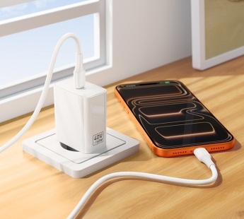 Сетевое зарядное устройство Hoco C162A PD40W белый#2129751