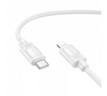 Кабель Type-C - Apple Lightning HOCO X122 PD 27W Silicone (белый) 1м#2129635