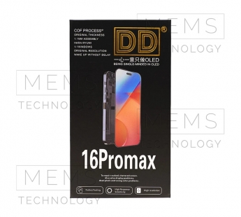 Дисплей для iPhone 16 Pro Max (A3296) в сборе с тачскрином Черный - DD (Hard OLED, HD+ COF, 650 Кд/м?) (площадка под IC)#2181797
