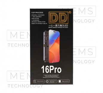 Дисплей для iPhone 16 Pro (A3293) в сборе с тачскрином Черный - DD (Hard OLED, HD+ COF, 650 Кд/м?) (площадка под IC)#2181800