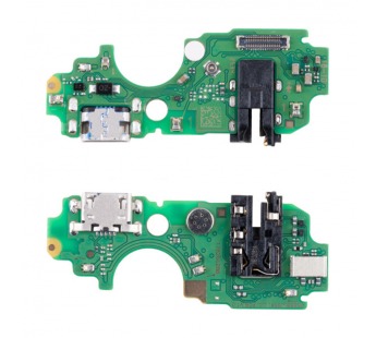 Шлейф для Tecno POP 7 (BF6) плата на системный разъем/разъем гарнитуры/микрофон - Премиум#2131558