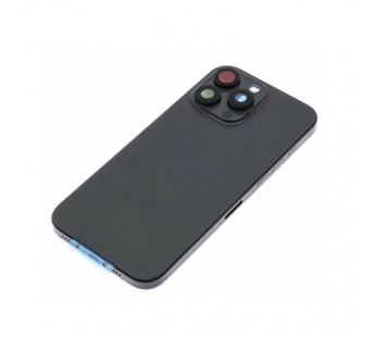 Корпус для iPhone 16 Pro Max (A3296) (1 Sim) Черный - Премиум#2135264