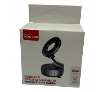 Держатель магнитный для телефона HDS-C18 magsafe, вакуумный, черный#2143006