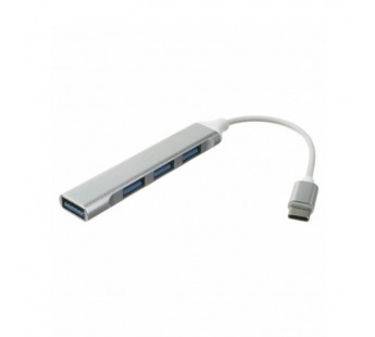 Хаб Type-C DREAM QC07 (4 в1/4 порта/0.2m) серый#2131526