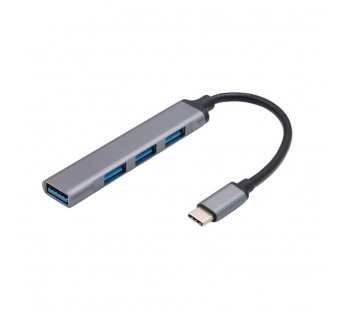 Хаб Type-C DREAM QC07 (4 порта/0.2m) черно-серый#2131524