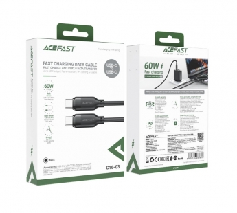 Кабель TypeC - TypeC ACEFAST C16-03 (черный) 1.2м#2134094