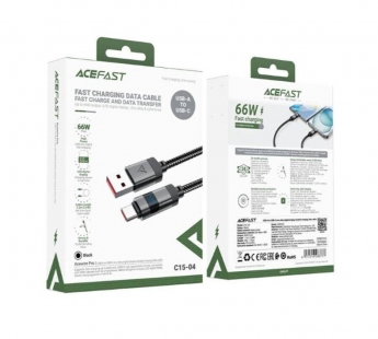 Кабель USB - TypeC ACEFAST C15-04 Display (черный) 1.2м#2134103