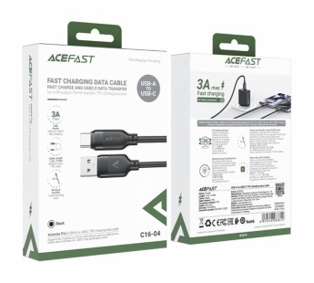 Кабель USB - TypeC ACEFAST C16-04 (черный) 1.2м#2134551