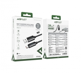 Кабель USB - TypeC ACEFAST C19-04 (черный) 1.2м#2134106