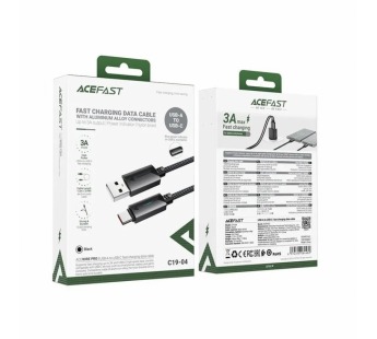 Кабель USB - TypeC ACEFAST C19-04 (черный) 1.2м#2137144